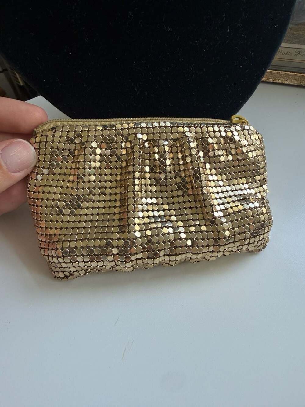 Vintage Whiting and Davis International Gold Mesh Coin Purse